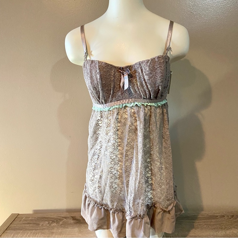 JSL Lace Babydoll 2 piece set NWT